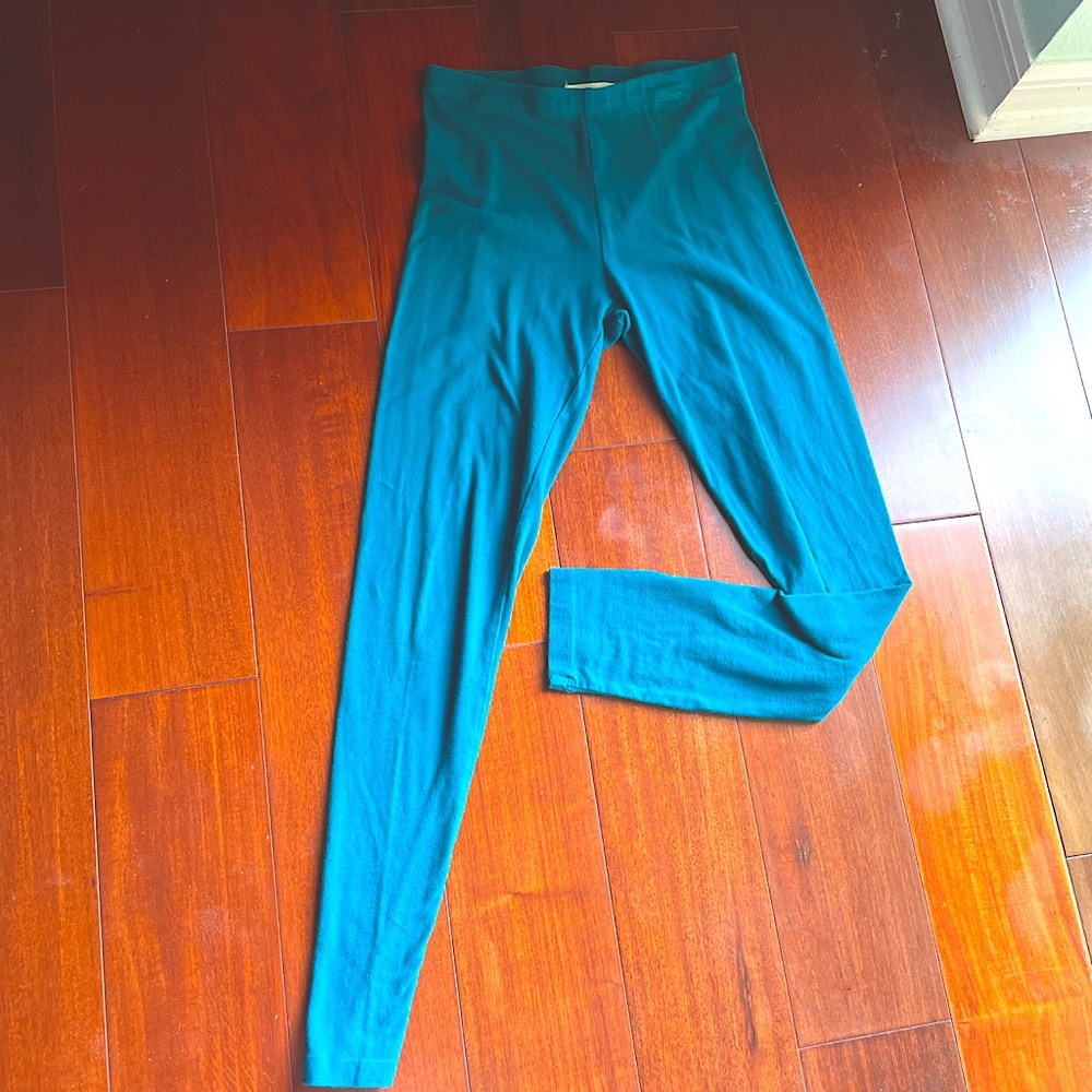 Aqua blue leggings